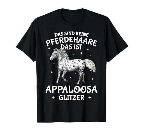 Appaloosa Pferd Glitzer Reiterin Damen Pferde Mädchen T-Shirt Appaloosa Pferd Glitzer Reiterin Damen Pferde Mädchen T-Shirt von Lustige Appaloosa Pferde Frau Kinder Geschenkideen