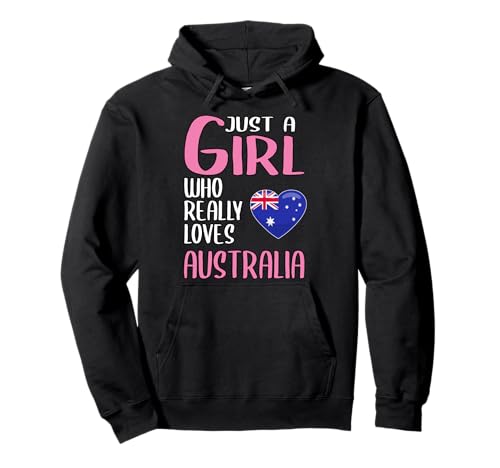 Damen Just A Girl Reisen Australien Geschenk Australien Pullover Hoodie Damen Just A Girl Reisen Australien Geschenk Australien Pullover Hoodie von Lustige Australien Geschenke Damen Mädchen