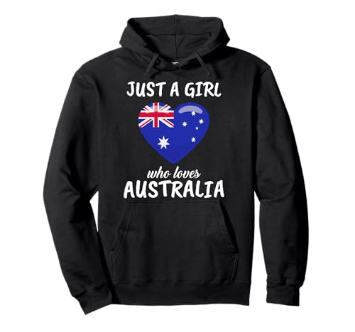 Just A Girl Who Loves Australia Reise Fußball Australien Pullover Hoodie Just A Girl Who Loves Australia Reise Fußball Australien Pullover Hoodie von Lustige Australien Kleidung Damen & Mädchen