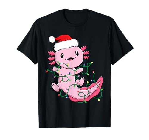 Lustige Axolotl-Weihnachtsbeleuchtung Kleinkinder und Jungen T-Shirt Lustige Axolotl-Weihnachtsbeleuchtung Kleinkinder und Jungen T-Shirt von Lustige Axolotl-Weihnachts-T-Shirts für Kinder