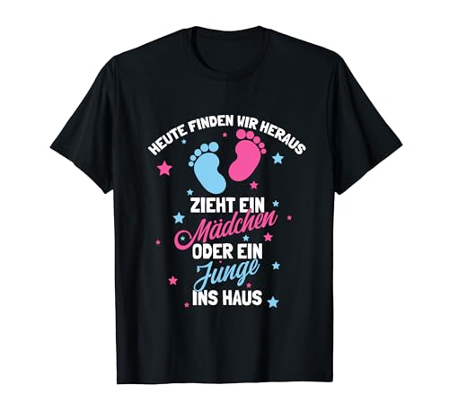 Baby Gender Reveal Party, Süßes Junge oder Mädchen T-Shirt von Lustige Baby Gender Reveal Party Produkte