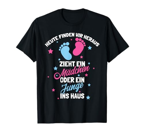 Baby Gender Reveal Party, Süßes Junge oder Mädchen T-Shirt von Lustige Baby Gender Reveal Party Produkte