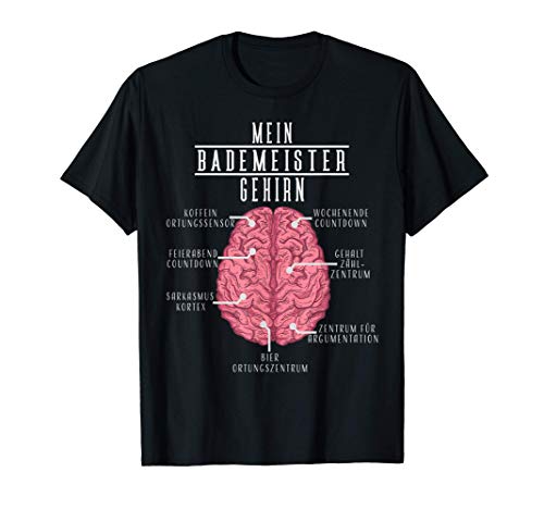 Herren Lustiges Freibad Bademeister - Mein Bademeister Gehirn T-Shirt Herren Lustiges Freibad Bademeister - Mein Bademeister Gehirn T-Shirt von Lustige Bademeister und Schwimmer Geschenkidee