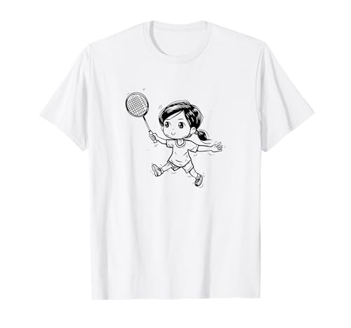Kleines Badminton Mädchen Badmintonspielerin T-Shirt Kleines Badminton Mädchen Badmintonspielerin T-Shirt von Lustige Badminton Grafik Shirts