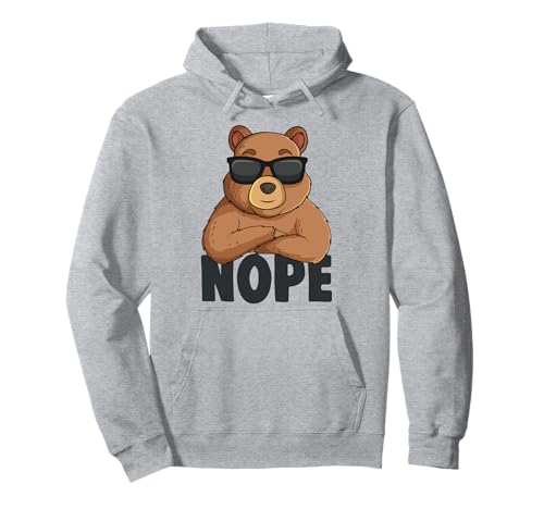 Bär Braunbär Grizzly Damen Kinder Jungen Mädchen Pullover Hoodie von Lustige Bären Liebhaber Geschenke