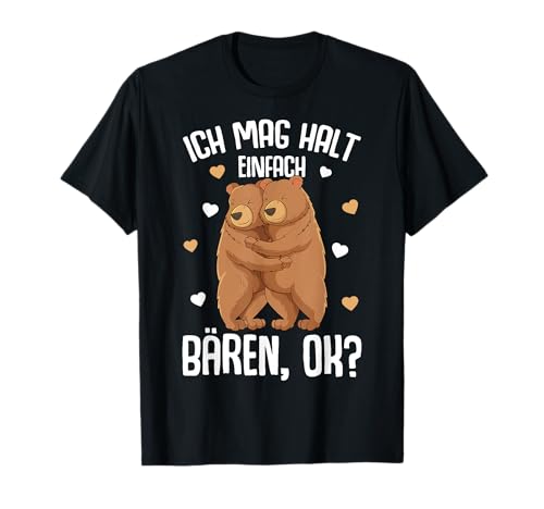 Bär Ich mag halt Bären Braunbär Kinder Mädchen Damen T-Shirt von Lustige Bären Liebhaber Geschenke