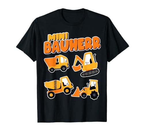 Mini Bauherr Jungen Bagger Baumaschinen Bauarbeiter Kinder T-Shirt Mini Bauherr Jungen Bagger Baumaschinen Bauarbeiter Kinder T-Shirt von Lustige Bagger & Bauarbeiter Geschenke Kinder