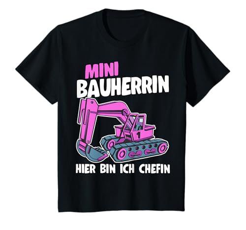 Mini Bauherrin Bagger Mädchen Bauarbeiter Kinder Bauleiter T-Shirt Mini Bauherrin Bagger Mädchen Bauarbeiter Kinder Bauleiter T-Shirt von Lustige Bagger & Bauarbeiterin Richtfest Geschenke