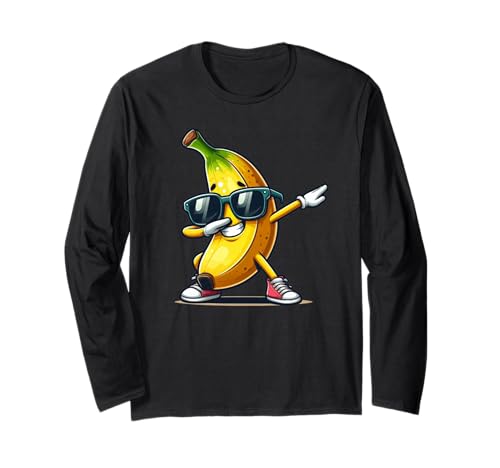 Dabbing Banana Sonnenbrille Bananenliebhaber Jungen Kinder Langarmshirt Dabbing Banana Sonnenbrille Bananenliebhaber Jungen Kinder Langarmshirt von Lustige Bananenliebhaber Geschenke Jungen Kinder