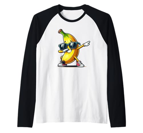 Dabbing Banana Sonnenbrille Bananenliebhaber Jungen Kinder Raglan Dabbing Banana Sonnenbrille Bananenliebhaber Jungen Kinder Raglan von Lustige Bananenliebhaber Geschenke Jungen Kinder