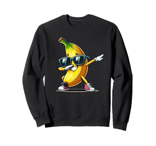 Dabbing Banana Sonnenbrille Bananenliebhaber Jungen Kinder Sweatshirt Dabbing Banana Sonnenbrille Bananenliebhaber Jungen Kinder Sweatshirt von Lustige Bananenliebhaber Geschenke Jungen Kinder