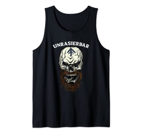 Herren Unrasierbar Bartträger Wikinger Bart Tank Top von Lustige Bart Sprüche Für Bartträger