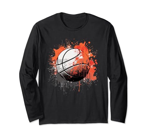 Basketball Design Männer Retro Basketballspieler Basketball Langarmshirt Basketball Design Männer Retro Basketballspieler Basketball Langarmshirt von Lustige Basketball Sprüche Basketball Kleidung