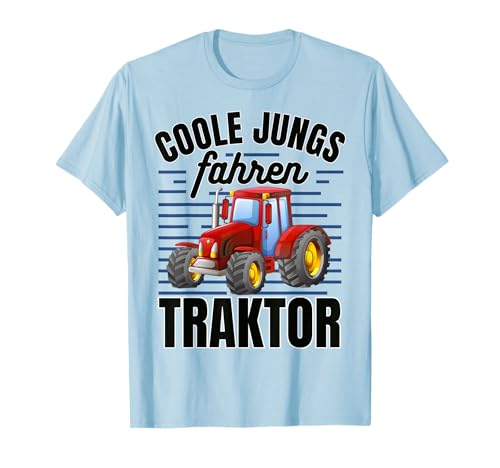 Coole Jungs Fahren Traktor Trecker Traktorfan Junge T-Shirt Coole Jungs Fahren Traktor Trecker Traktorfan Junge T-Shirt von Lustige Bauern & Landwirte Shirts