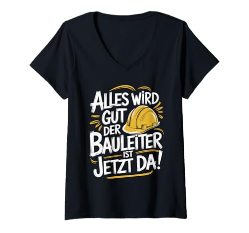 Damen Bauleiter Bauaufsicht Baustellenleiter Baustelle Bauarbeiter T-Shirt mit V-Ausschnitt Damen Bauleiter Bauaufsicht Baustellenleiter Baustelle Bauarbeiter T-Shirt mit V-Ausschnitt von Lustige Bauleiter Baustellen & Bauarbeiter Designs