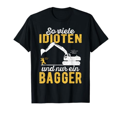 Lustige Bauleiter Geschenke für Baumaschinenführer Baggerfahrer Baggerführer Bauarbeiter Bau | Nur ein Bagger T-Shirt für Männer mit Sinn für Humor, Schwarz, S Lustige Bauleiter Geschenke für Baumaschinenführer Baggerfahrer Baggerführer Bauarbeiter Bau | Nur ein Bagger T-Shirt für Männer mit Sinn für Humor, Schwarz, S von Lustige Bauleiter Geschenke für Baumaschinenführer