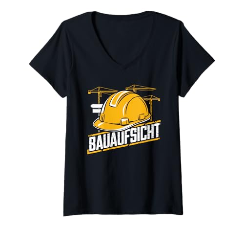 Damen Bauleiter Baustelle Baustellenleiter Bauarbeiter Bauaufsicht T-Shirt mit V-Ausschnitt Damen Bauleiter Baustelle Baustellenleiter Bauarbeiter Bauaufsicht T-Shirt mit V-Ausschnitt von Lustige Bauleiter & Baustellen Bauarbeiter Designs