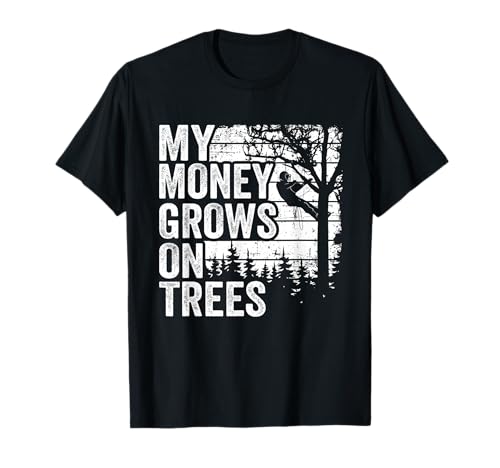 Arborist Vintage Herren Spruch Baumkletterer Baumpfleger T-Shirt von Lustige Baumpflege & Baum Kletterer Geschenke