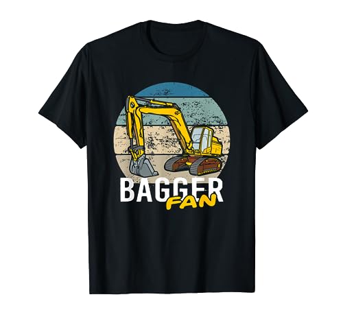 Bagger Fan Baggerfahrer Kinder Baustelle Baumaschine Design T-Shirt Bagger Fan Baggerfahrer Kinder Baustelle Baumaschine Design T-Shirt von Lustige Baustellenfahrzeuge Baumaschinen Grafik