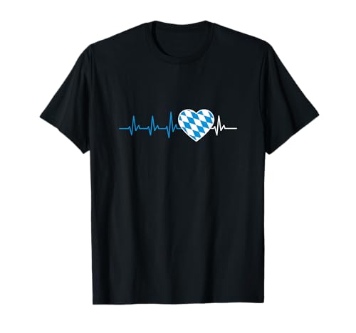 Lustige Bayerische Geschenke Für Damen & Herren Bayerischer Herzschlag Bayrische Fahne EKG Freistaat Bayern T-Shirt Lustige Bayerische Geschenke Für Damen & Herren Bayerischer Herzschlag Bayrische Fahne EKG Freistaat Bayern T-Shirt von Lustige Bayerische Geschenke Für Damen & Herren