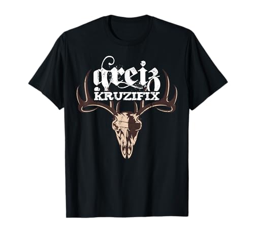 Greiz Kruzifix lustige Sprüche Bayern bairischer Dialekt T-Shirt von Lustige Bayern Sprüche T-Shirts
