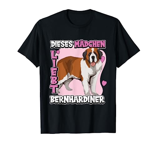 Kinder Hundehalter Dieses Mädchen liebt Bernhardiner T-Shirt Kinder Hundehalter Dieses Mädchen liebt Bernhardiner T-Shirt von Lustige Bernhardiner Kleidung