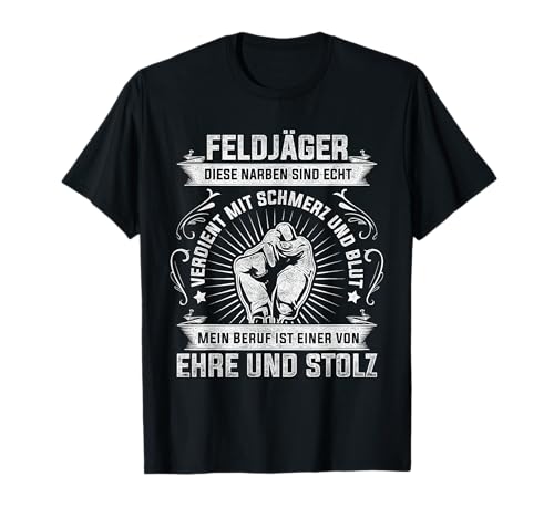 Richtig cooler bester Feldjäger Sprüche Geschenk Männer T-Shirt Richtig cooler bester Feldjäger Sprüche Geschenk Männer T-Shirt von Lustige Berufssoldat Sprüche Geschenke