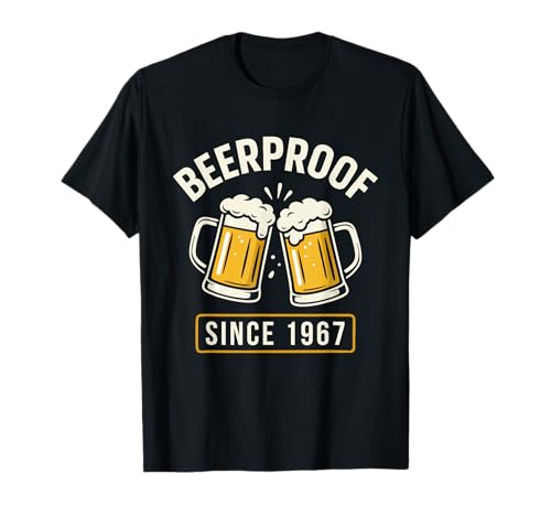 Geburtstag 1967 Lustig Beerproof Bier Spruch Männer Humor T-Shirt von Lustige Bier Designs