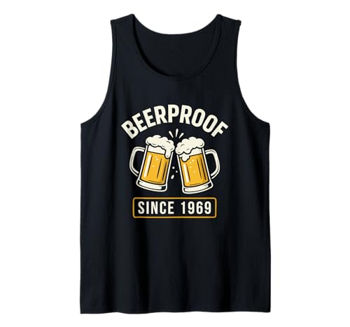 Geburtstag 1969 Lustig Beerproof Bier Spruch Männer Humor Tank Top von Lustige Bier Designs