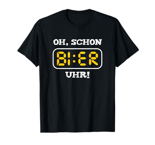 Oh Schon Bier Uhr Biertrinker Geschenkidee Männer Mallorca T-Shirt Oh Schon Bier Uhr Biertrinker Geschenkidee Männer Mallorca T-Shirt von Lustige Bier Sprüche Party Urlaub Alkohol Saufen