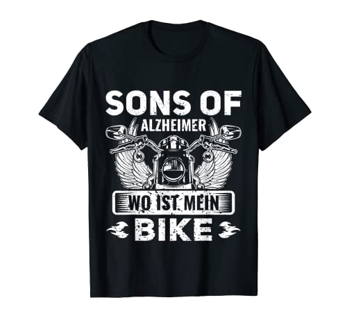 Herren Sons of Alzheimer Wo Ist Mein Bike? Lustiges Motorrad Biker T-Shirt Herren Sons of Alzheimer Wo Ist Mein Bike? Lustiges Motorrad Biker T-Shirt von Lustige Biker Geschenke Für Rentner Mit Motorrad