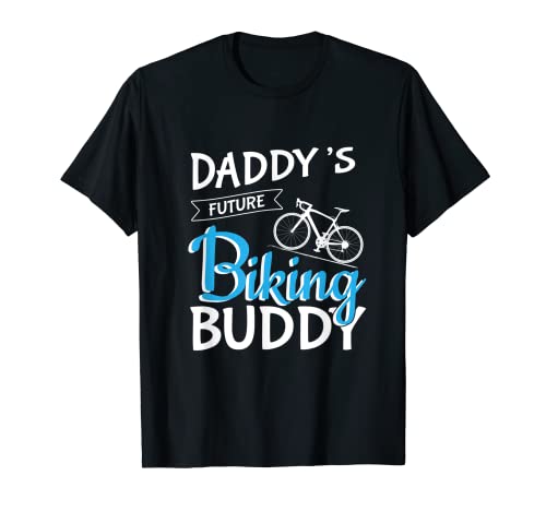 Daddy's Future Biking Buddy Witzig Biker Papa Kinder Spruch T-Shirt von Lustige Biking & Biker Vater Kinder Geschenke