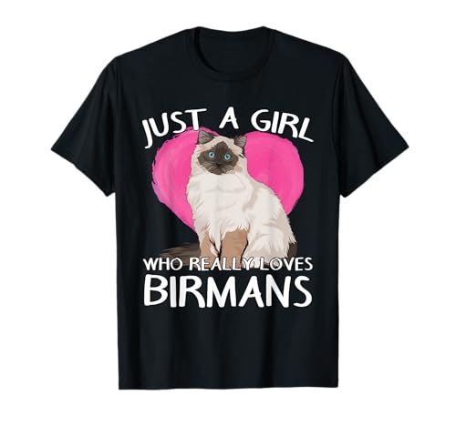 Birma Katze Heilige Birma Damen Mädchen liebt Birma Katzen T-Shirt Birma Katze Heilige Birma Damen Mädchen liebt Birma Katzen T-Shirt von Lustige Birma Katze Geschenkideen & Zubehör