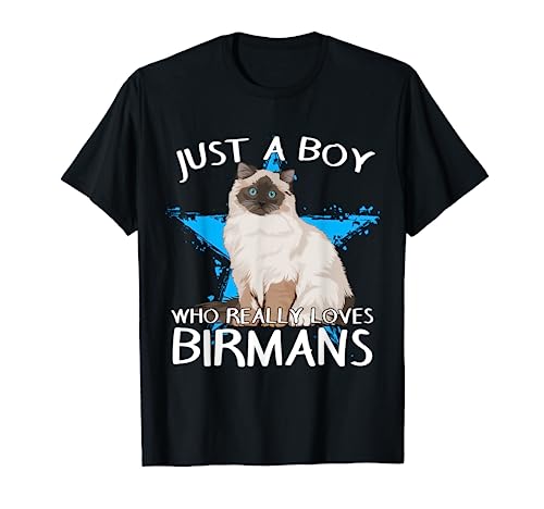 Birma Katze Heilige Birma Herren Junge liebt Birma Katzen T-Shirt Birma Katze Heilige Birma Herren Junge liebt Birma Katzen T-Shirt von Lustige Birma Katze Geschenkideen & Zubehör