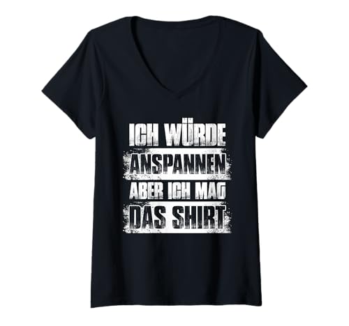 Damen Ich würde anspannen Kraftsport Gym lustiges Bodybuilding T-Shirt mit V-Ausschnitt Damen Ich würde anspannen Kraftsport Gym lustiges Bodybuilding T-Shirt mit V-Ausschnitt von Lustige Bodybuilder Sprüche & Fitness Gym Outfit