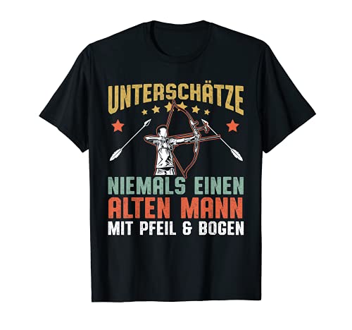 Herren Alter Mann Bogenschießen Bogensport T-Shirt Herren Alter Mann Bogenschießen Bogensport T-Shirt von Lustige Bogenschießen Outfits