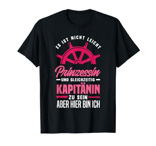 Damen Prinzessin Und Kapitänin Lustiges Boot Kapitänin T-Shirt Damen Prinzessin Und Kapitänin Lustiges Boot Kapitänin T-Shirt von Lustige Boot Motorboot Sportboot Kapitän Geschenke