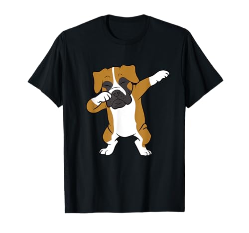 Dabbing Box Hund Kinder Boxer Hunde T-Shirt von Lustige Boxer-Geschenke