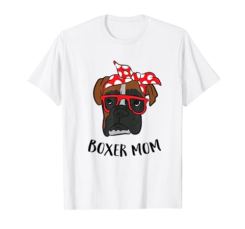 Lustige Boxer Mama Süße Boxer Hund Mama T-Shirt von Lustige Boxer Geschenke