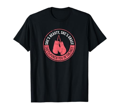 She'll Punch You In The Face Boxing Girl MMA Kickboxen Boxer T-Shirt She'll Punch You In The Face Boxing Girl MMA Kickboxen Boxer T-Shirt von Lustige Boxer Sprüche & Lustige Boxer Geschenke