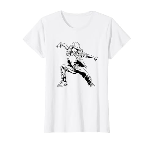 Breakdance Mädchen Zeichnung Breaking Hiphop Kultur T-Shirt Breakdance Mädchen Zeichnung Breaking Hiphop Kultur T-Shirt von Lustige Breakdance Grafik Shirts