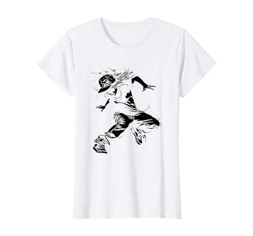 Breakdance Mädchen Zeichnung B-Boying Tanzschule T-Shirt Breakdance Mädchen Zeichnung B-Boying Tanzschule T-Shirt von Lustige Breakdance Tänzer Grafik T-Shirts