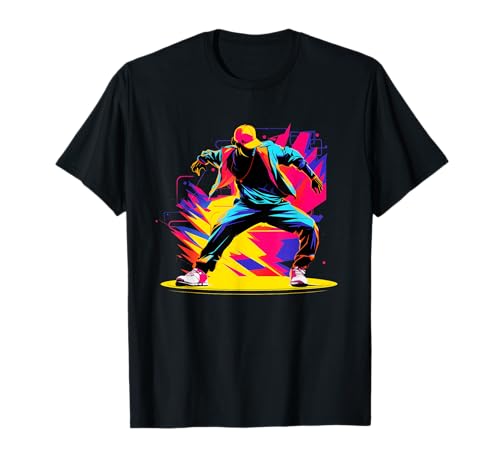 90er Farben Breakdancer B-Boy Breakdancing T-Shirt 90er Farben Breakdancer B-Boy Breakdancing T-Shirt von Lustige Breakdancing Shirts und Geschenke