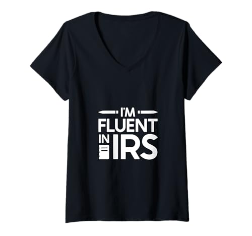 Damen IRS Profi - Humor für Buchhalter T-Shirt mit V-Ausschnitt Damen IRS Profi - Humor für Buchhalter T-Shirt mit V-Ausschnitt von Lustige Buchhalter Sprüche Designs