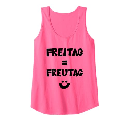 Damen Freitag ist Freutag - Lustige Sprüche Arbeit Büro Bürohumor Tank Top Damen Freitag ist Freutag - Lustige Sprüche Arbeit Büro Bürohumor Tank Top von Lustige Bürosprüche - Witzige Sprüche Büro Arbeit