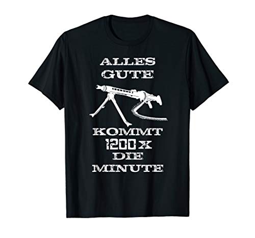 Herren Cooles Maschinengewehr MG3 Tshirt für Soldaten Herren Cooles Maschinengewehr MG3 Tshirt für Soldaten von Lustige Bundeswehr Soldaten Shirts