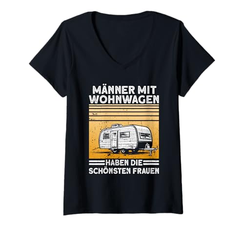Damen Camping Abenteuer Wohnmobil Lustiges Natur Outdoor Camping T-Shirt mit V-Ausschnitt Damen Camping Abenteuer Wohnmobil Lustiges Natur Outdoor Camping T-Shirt mit V-Ausschnitt von Lustige Camping Geschenke für Damen Herren Kinder