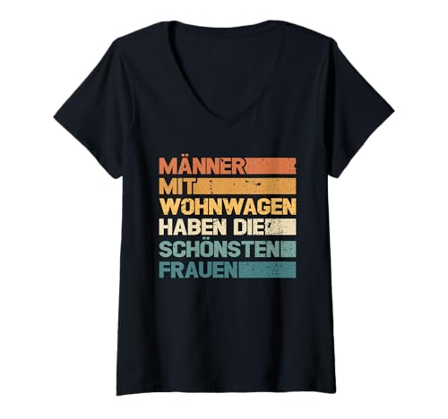 Damen Camping Abenteuer Wohnmobil Lustiges Natur Outdoor Camping T-Shirt mit V-Ausschnitt Damen Camping Abenteuer Wohnmobil Lustiges Natur Outdoor Camping T-Shirt mit V-Ausschnitt von Lustige Camping Geschenke für Damen Herren Kinder