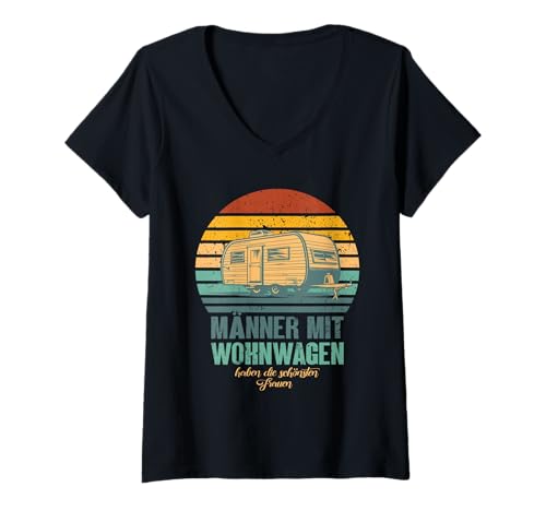 Damen Camping Abenteuer Wohnmobil Lustiges Natur Outdoor Camping T-Shirt mit V-Ausschnitt Damen Camping Abenteuer Wohnmobil Lustiges Natur Outdoor Camping T-Shirt mit V-Ausschnitt von Lustige Camping Geschenke für Damen Herren Kinder