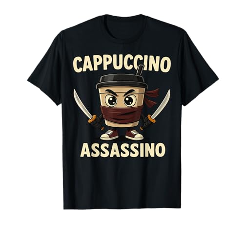 Kinder Meme Italian Brainrot Cappuccino Assassino T-Shirt Kinder Meme Italian Brainrot Cappuccino Assassino T-Shirt von Lustige Cappuccino Assassino Italian Brainrot